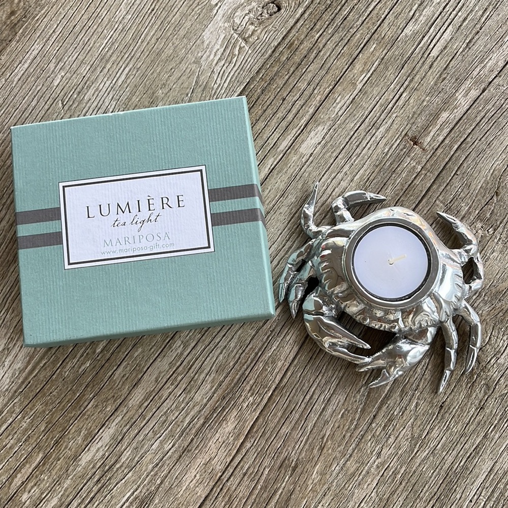 Mariposa Lumiere Crab Tea Light NWT
